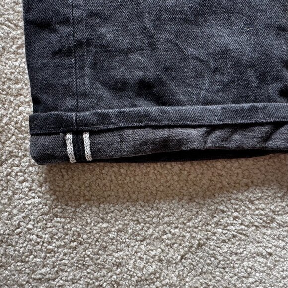 Double RL RRL Slim Fit Black Selvedge Jean 30x32 - Picture 5 of 10
